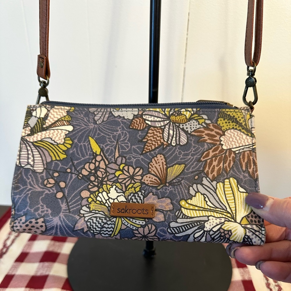 Sakroots  crossbody convertible to wallet